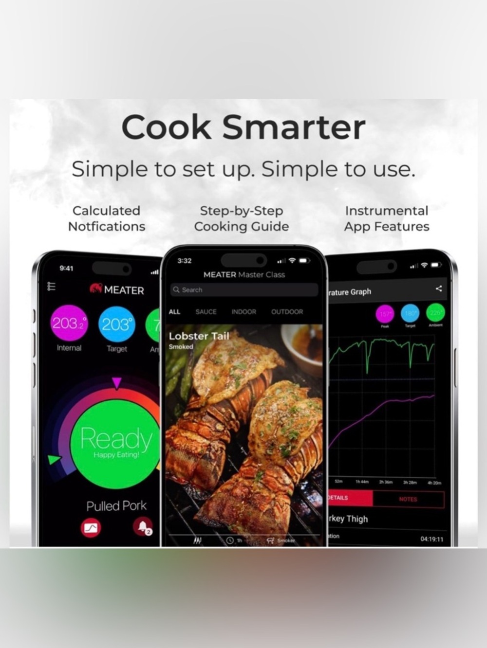 NIB MEATER Block 4 Probe Premium WiFi Smart Meat Thermometer  BBQ Oven Grill - Picture 7 of 12